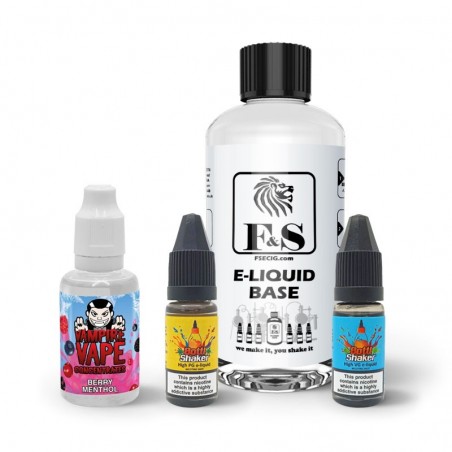 Berry Menthol by Vampire Vape and F&S Custom Base bundle - DIY e liquid kit 240ml Berry Menthol by Vampire Vape and F&S Custom Base bundle - DIY e liquid kit 240ml