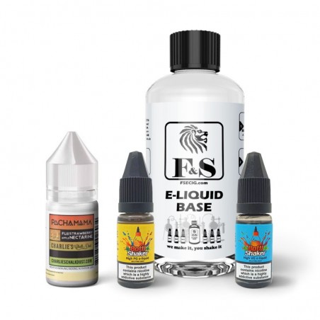 Fuji Apple Strawberry Nectarine by Pacha Mama and F&S Custom Base bundle - DIY e liquid kit 240ml Fuji Apple Strawberry Nectarine by Pacha Mama and F&S Custom Base bundle - DIY e liquid kit 240ml
