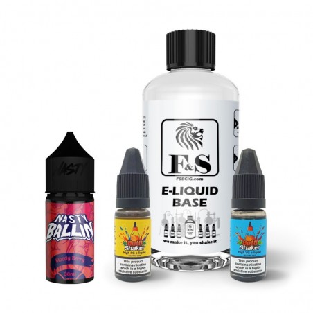 Bloody Berry by Nasty Juice and F&S Custom Base bundle - DIY e liquid kit 240ml Bloody Berry by Nasty Juice and F&S Custom Base bundle - DIY e liquid kit 240ml