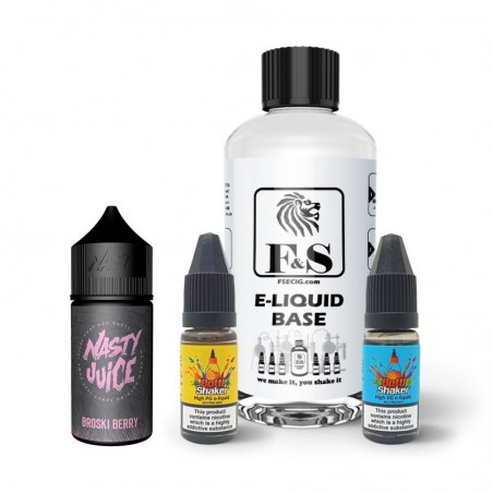 Broski Berry by Nasty Juice and F&S Custom Base bundle - DIY e liquid kit 240ml Broski Berry by Nasty Juice and F&S Custom Base bundle - DIY e liquid kit 240ml