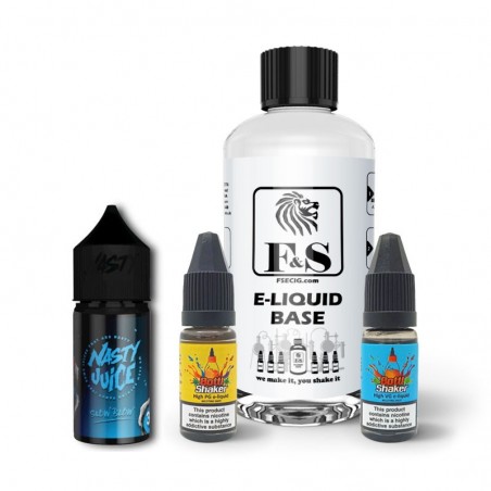 Slow Blow by Nasty Juice and F&S Custom Base bundle - DIY e liquid kit 240ml