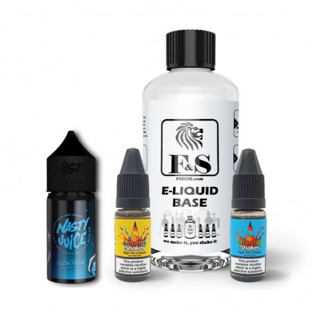 Slow Blow by Nasty Juice and F&S Custom Base bundle - DIY e liquid kit 240ml Slow Blow by Nasty Juice and F&S Custom Base bundle - DIY e liquid kit 240ml