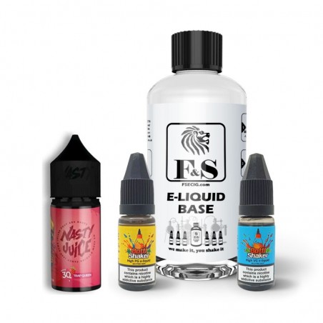 Trap Queen by Nasty Juice and F&S Custom Base bundle - DIY e liquid kit 240ml