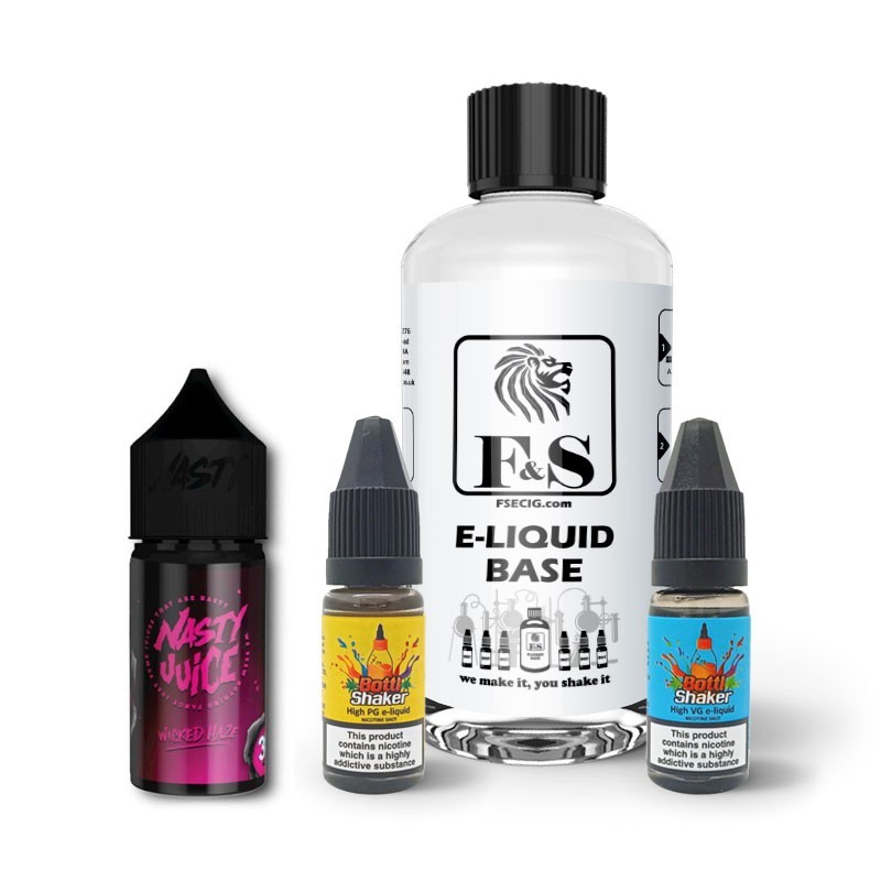 Wicked Haze by Nasty Juice and F&S Custom Base bundle - DIY e liquid kit 240ml Wicked Haze by Nasty Juice and F&S Custom Base bundle - DIY e liquid kit 240ml