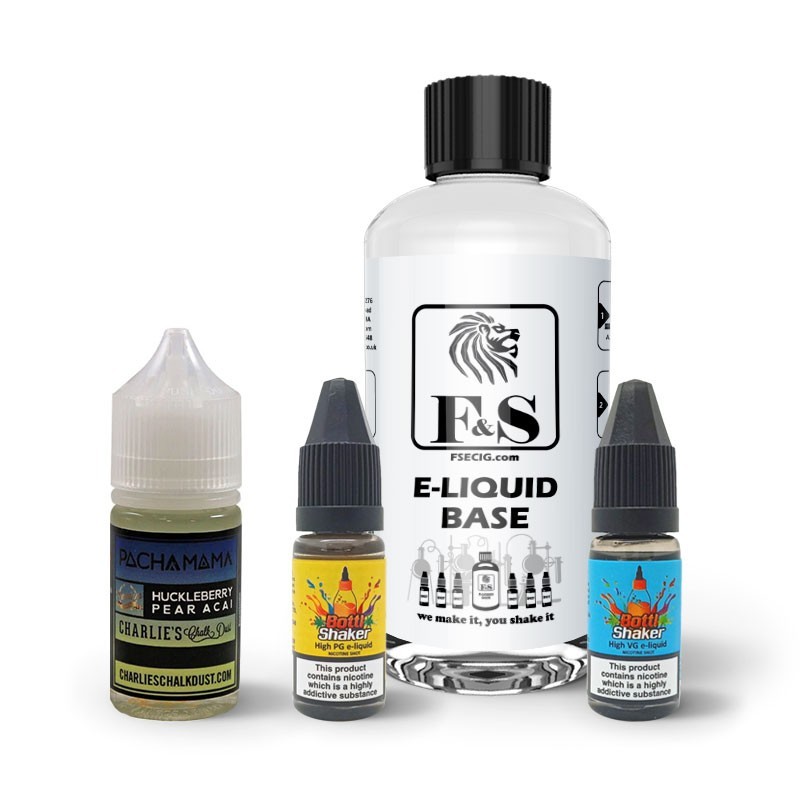 Huckleberry Pear Acai by Pacha Mama and F&S Custom Base bundle - DIY e liquid kit 240ml Huckleberry Pear Acai by Pacha Mama and F&S Custom Base bundle - DIY e liquid kit 240ml