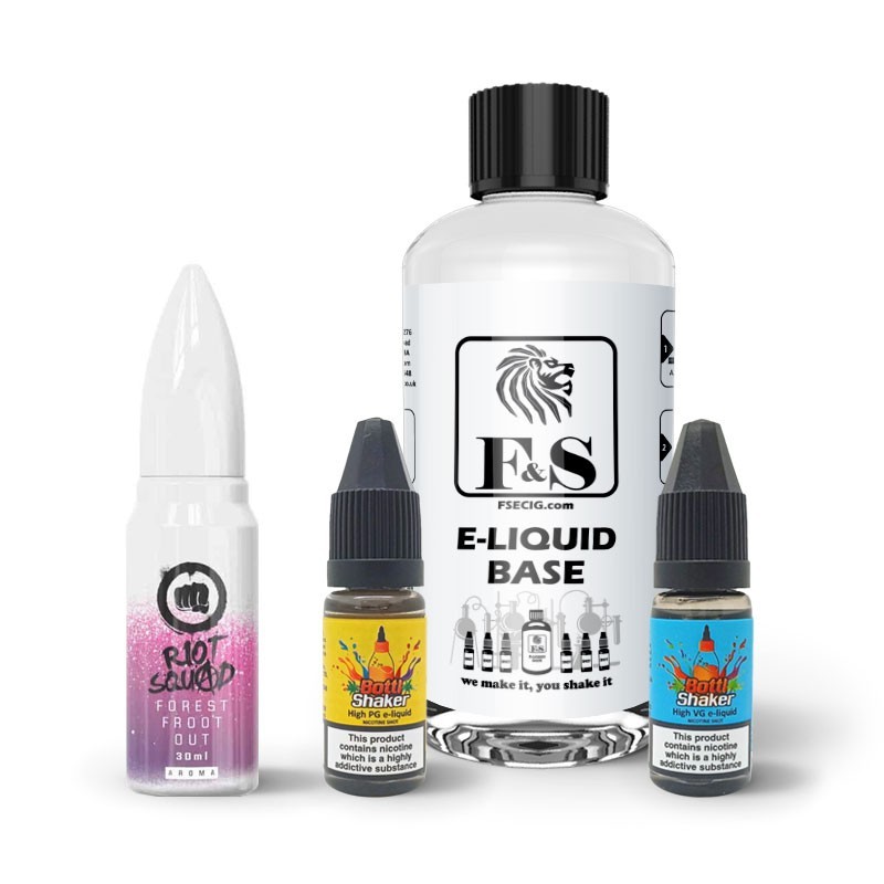 Forest Froot Out by Riot Squad and F&S Custom Base bundle - DIY e liquid kit 240ml Forest Froot Out by Riot Squad and F&S Custom Base bundle - DIY e liquid kit 240ml