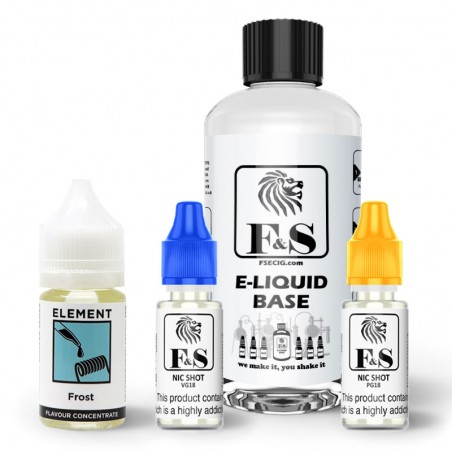 Frost by Element and F&S Custom Base bundle - DIY e liquid kit 240ml Frost by Element and F&S Custom Base bundle - DIY e liquid kit 240ml